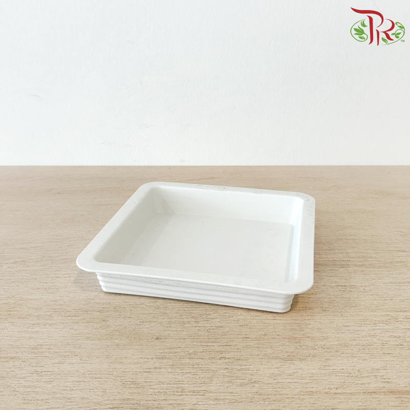 Felton Square Pot Saucer (FBL-250) (With Size & Color Options)