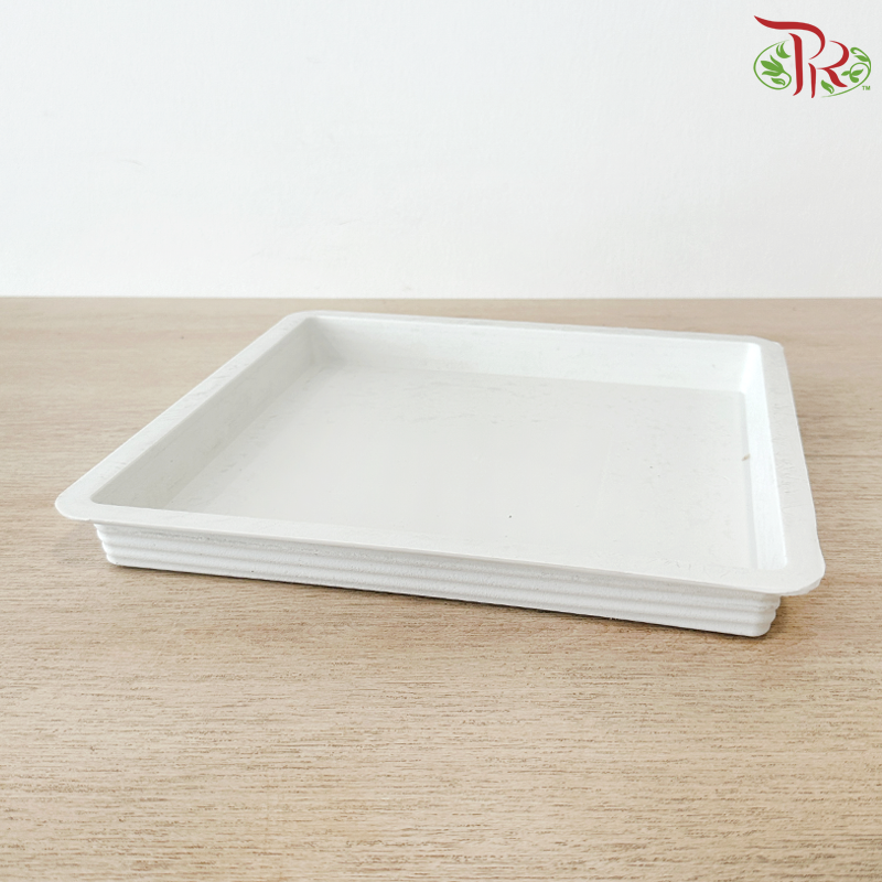 Felton Square Pot Saucer (FBL-250) (With Size & Color Options)