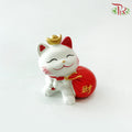 Fortune Cat Ornament Asst - Money Bag 《钱袋》