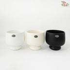 Modern Ribbed Ceramic pot