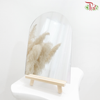 Acrylic Mirror in Half Round Shape