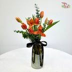 Tulip Palette Vase Arrangement (Random Color)