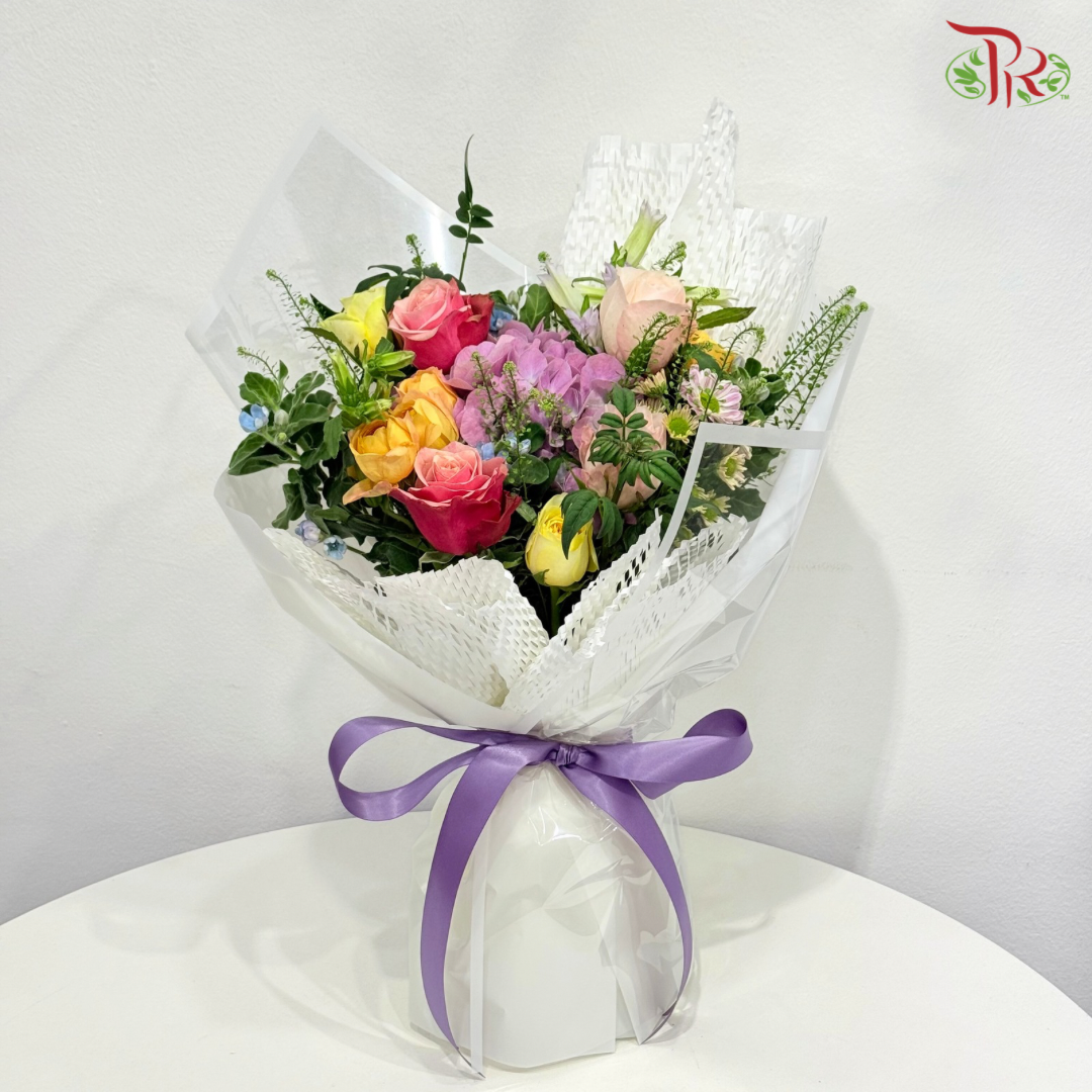 Signature Weekly Flower Bunch - Sunset Romance (Big Bunch)
