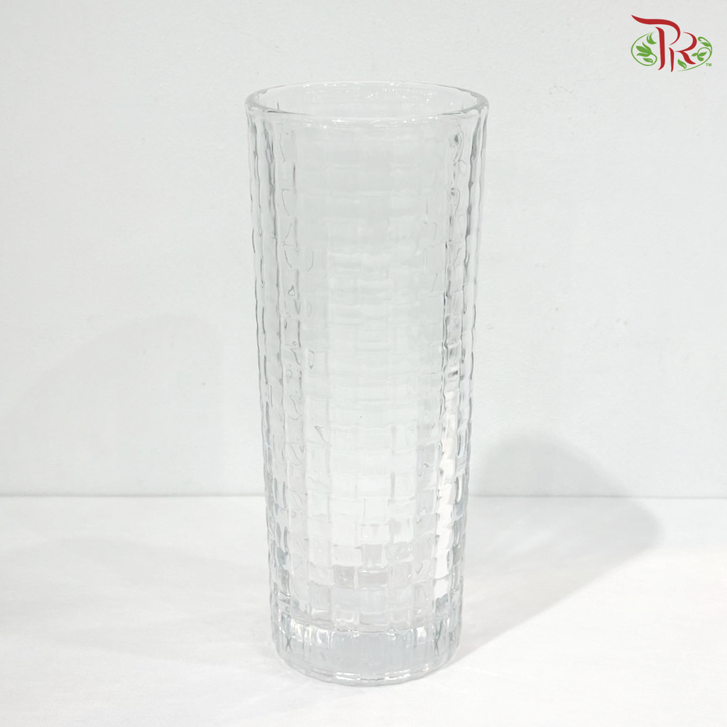 JX1025COL/15 - Straight Cylinder Vase - Clear (YSJX1025COL)