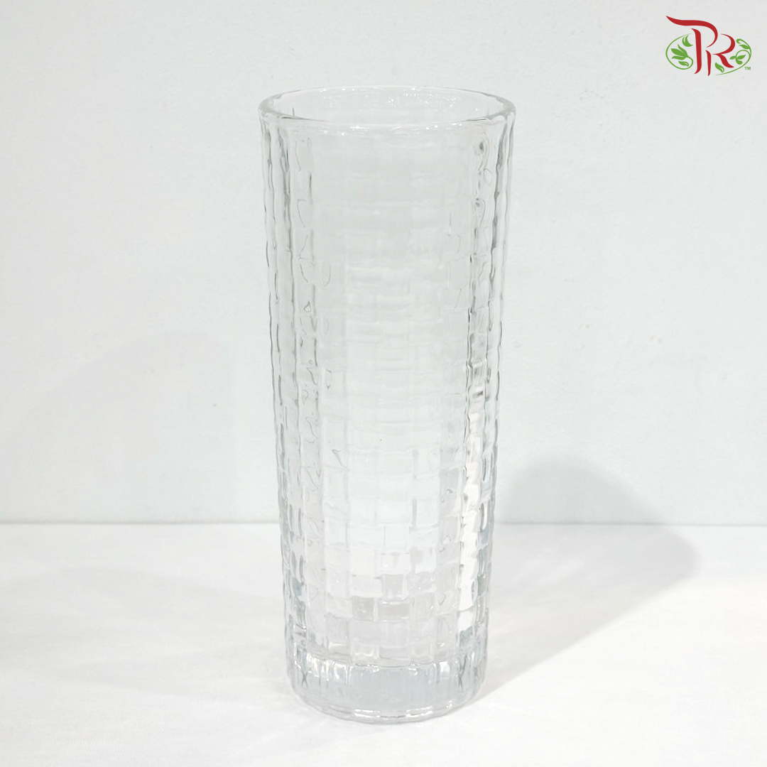 JX1025COL/15 - Straight Cylinder Vase - Clear (YSJX1025COL)