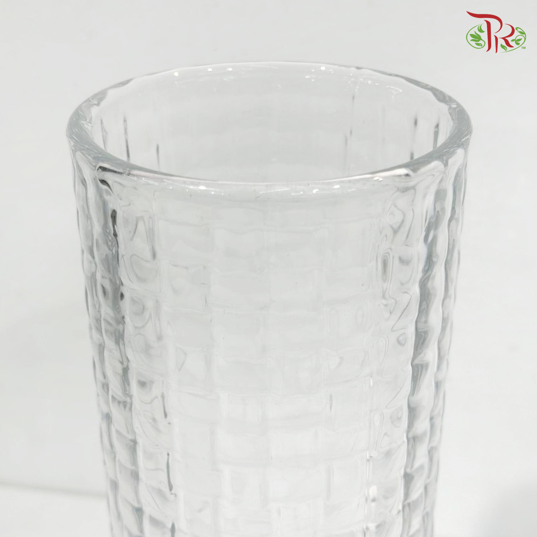 JX1025COL/15 - Straight Cylinder Vase - Clear (YSJX1025COL)
