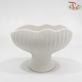 KLY-A-12 Geometric Shell Shaped Ceramic Flower pot (2 sizes)
