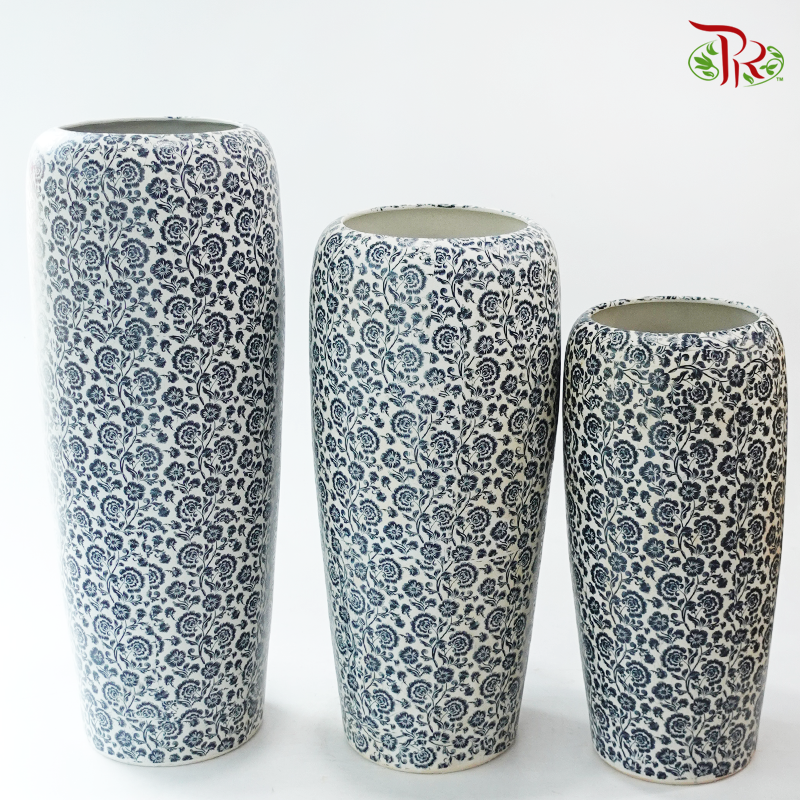 Vintage Vase- Tranquil Blossoms