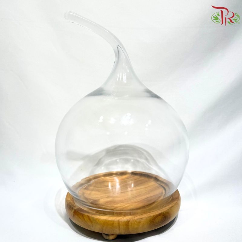 283633W-A-S  - Apple Shape Glass Dome