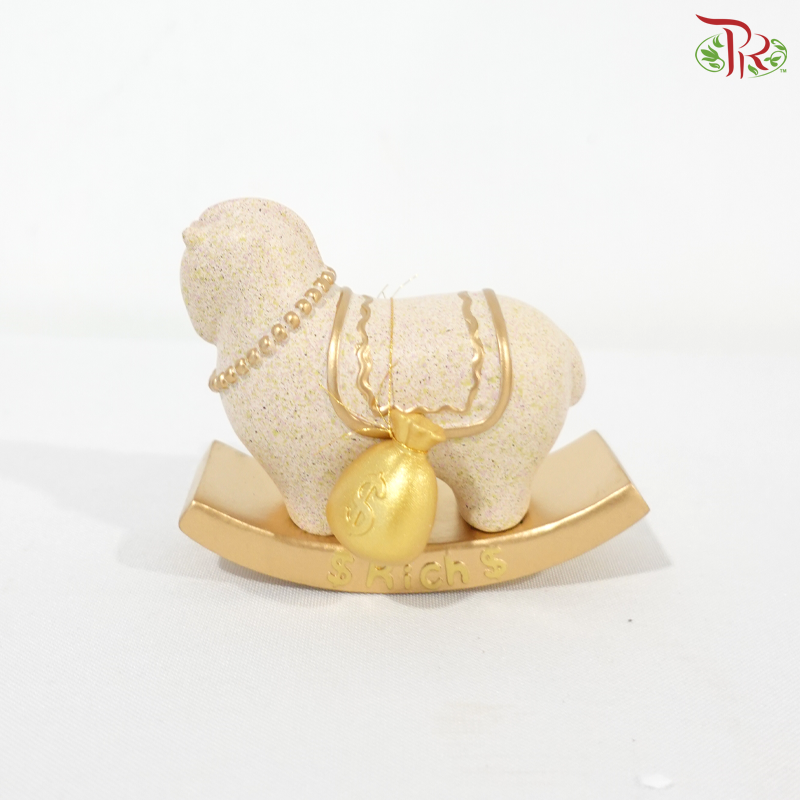 Wealth Bringing Lucky Horse Ornaments (Per Unit)《马上有钱》