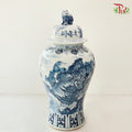 Premium Antique Vase (Blossoming flowers bring prosperity)