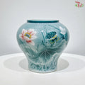 ZZY-Y035 Serene Lotus Bloom Decorative Ceramic Vase