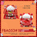 8'' Happy Money Cat Red (Piggy Bank)