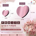 Acrylic Mirror love shape
