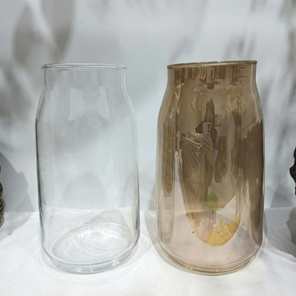 JX1-00324 - Glass Vase (YSJX1-003) Brown