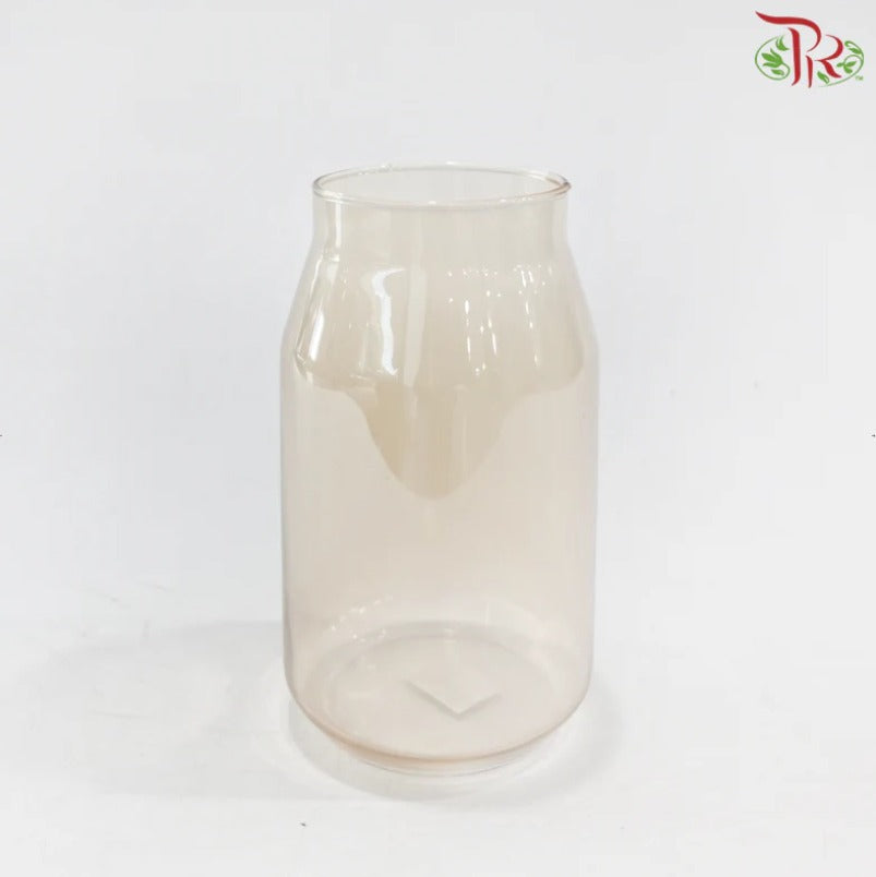 JX1-00324 - Glass Vase (YSJX1-003) Brown
