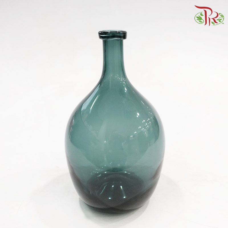 Dark Green Glass Vase