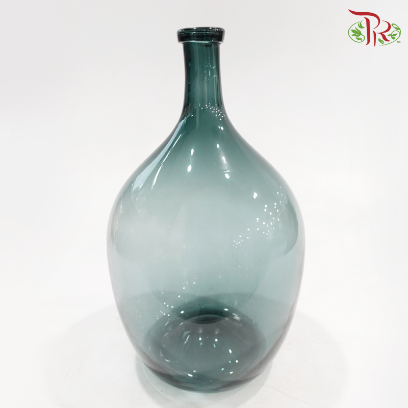 Dark Green Glass Vase
