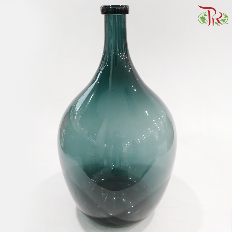Dark Green Glass Vase