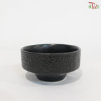 ZF-1148Modern Textured Ceramic Ikebana Vase (Black / White)