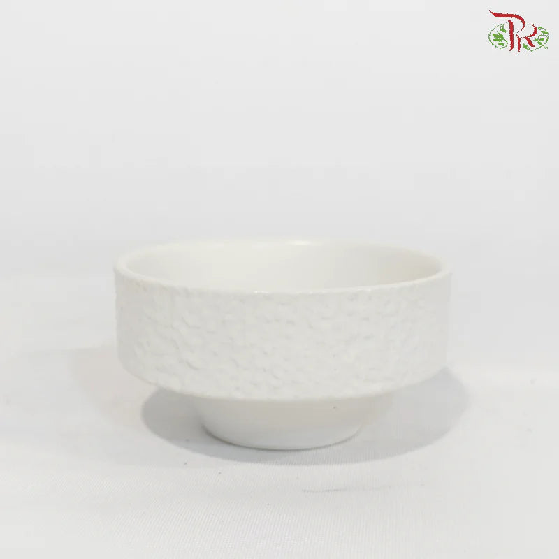 ZF-1148Modern Textured Ceramic Ikebana Vase (Black / White)
