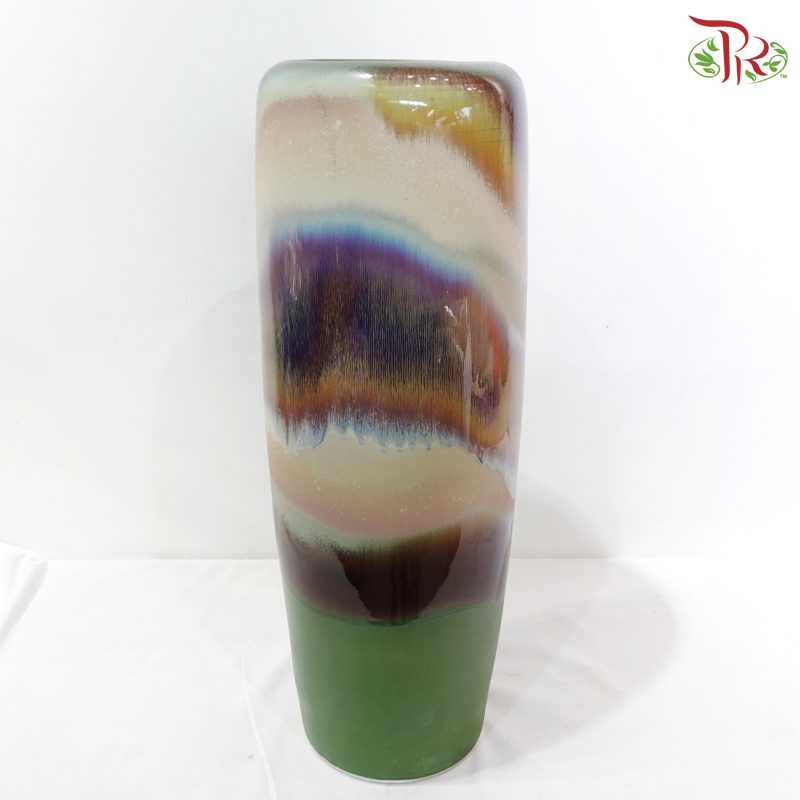 Earth Tone Cylinder Vase (With Size Option)