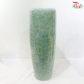 Bicolour Green & Turquoise Cylinder Vase (Refined Edge Vase) (With Size Option)