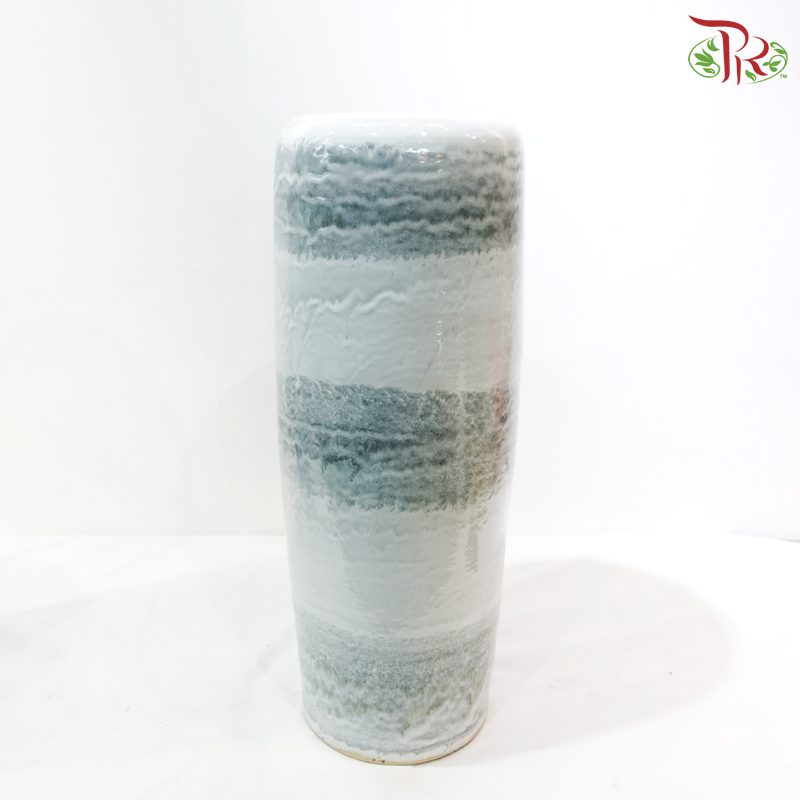 Grey Colour Cylinder Vase (With Size Option)