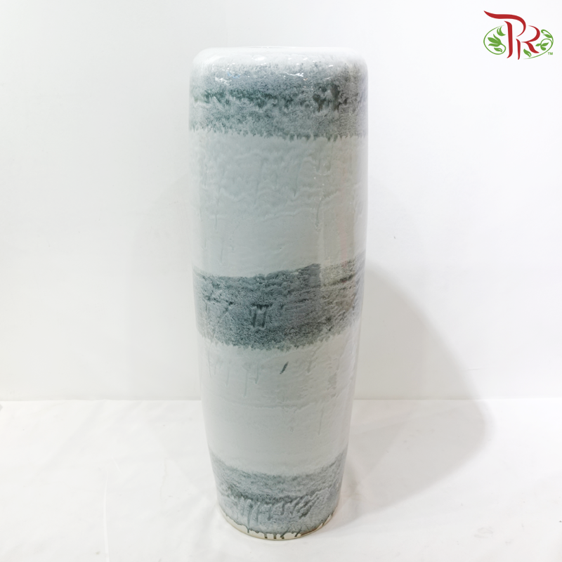 Grey Colour Cylinder Vase (With Size Option)