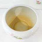 Bloom Elegance Floral Ceramic Pot