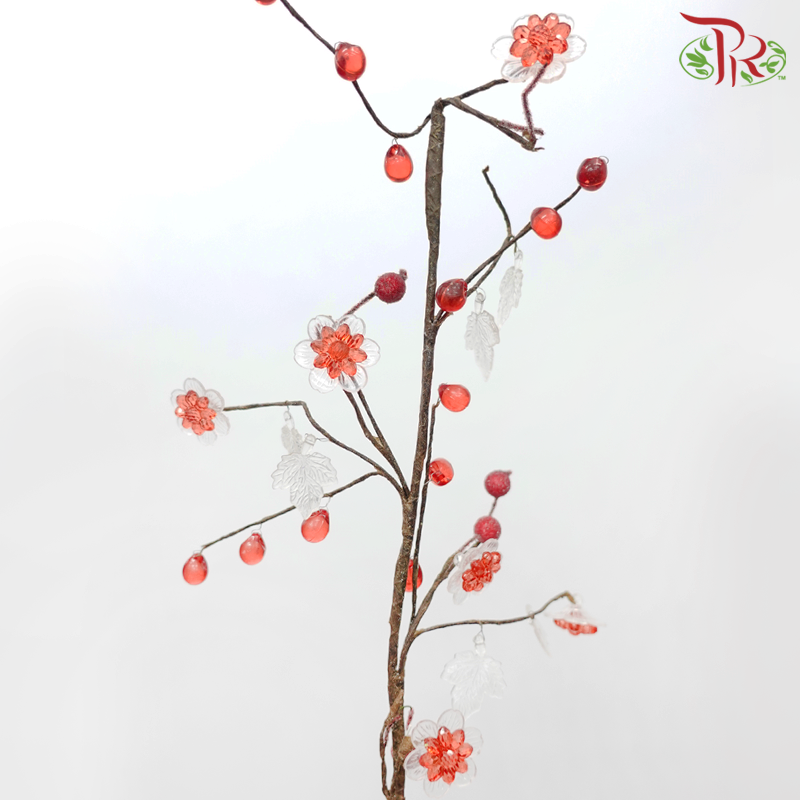 Artificial Accesory - Red (5 Stems Per Bunch)-Red-Pudu Ria Florist-prflorist.com.my