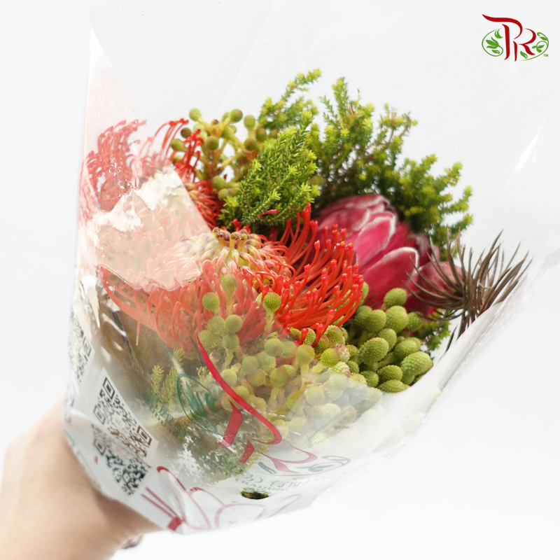 Assorted Bunch - Protea Venus & Leucospermum-Africa-prflorist.com.my
