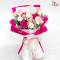 Barbie Pink Bouquet (M size)-Pudu Ria Florist-prflorist.com.my