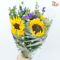 Blooms Medley Bunch (Sunflower/ Gerbera)-Sunflower Bunch-Malaysia-prflorist.com.my