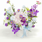 Butterfly Flatters Floral Box Arrangement (M size)-Pudu Ria Florist-prflorist.com.my