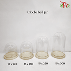 Cloche Bell Jar (320230) - H30 x D15 cm-China-prflorist.com.my