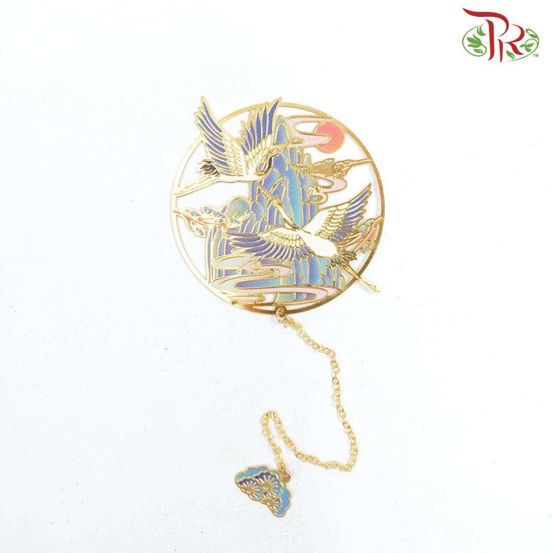 CNY Accessories Book Mark Designed Deco - Bird Design (2) 《鹤侣巢松》