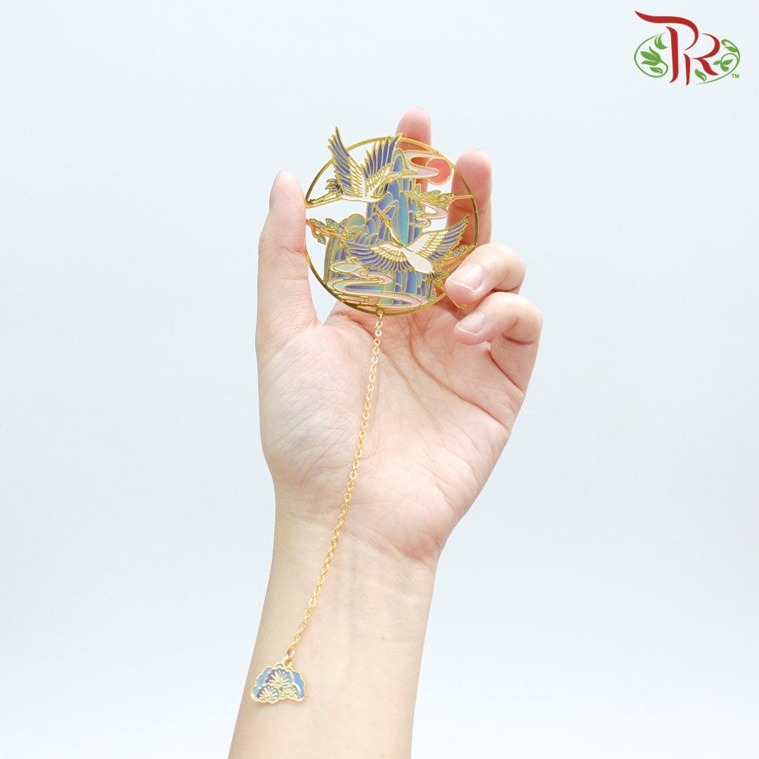 CNY Accessories Book Mark Designed Deco - Bird Design (2) 《鹤侣巢松》