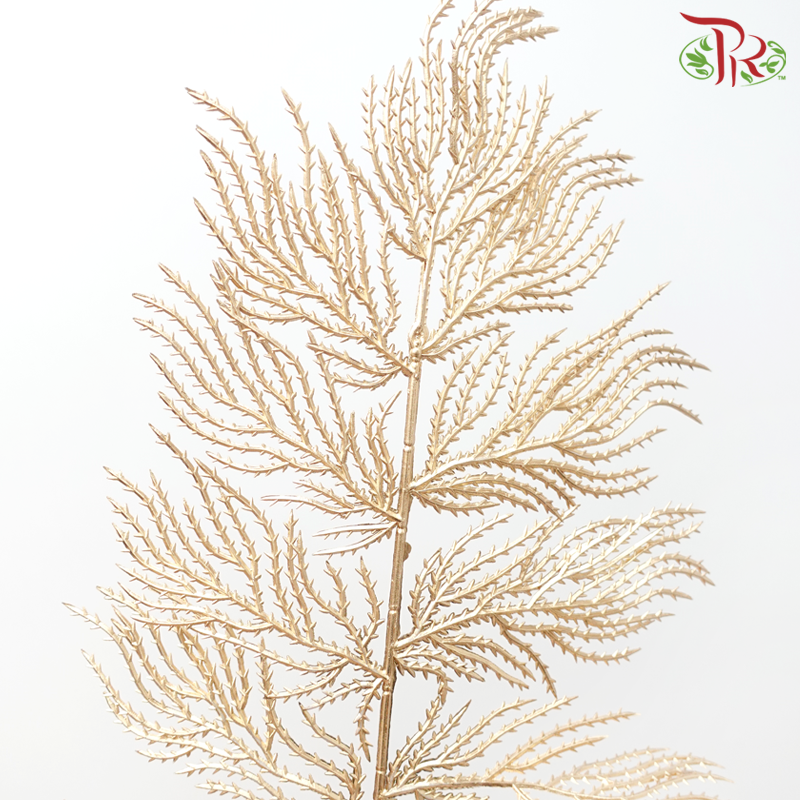 CNY Artificial Gold Leaf - Bipinnate (5 Units)-China-prflorist.com.my