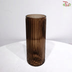 YS-FH1025COL/24 - Crystal Vase - Vertical Lining Design (With Color Options)