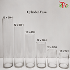 Cylinder Vase (160215) H15 x D12cm - Pudu Ria Florist