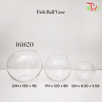 Fish Ball Vase - (161620)-Pudu Ria Florist-prflorist.com.my