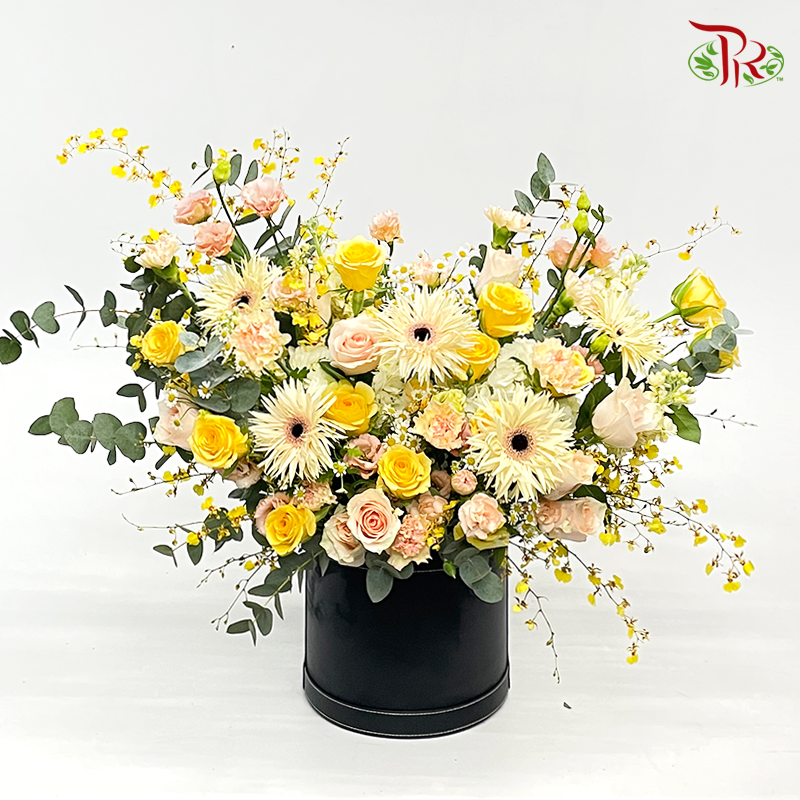 Flower Box Arrangement- Glowing Blooms (XL Size)-Pudu Ria Florist-prflorist.com.my