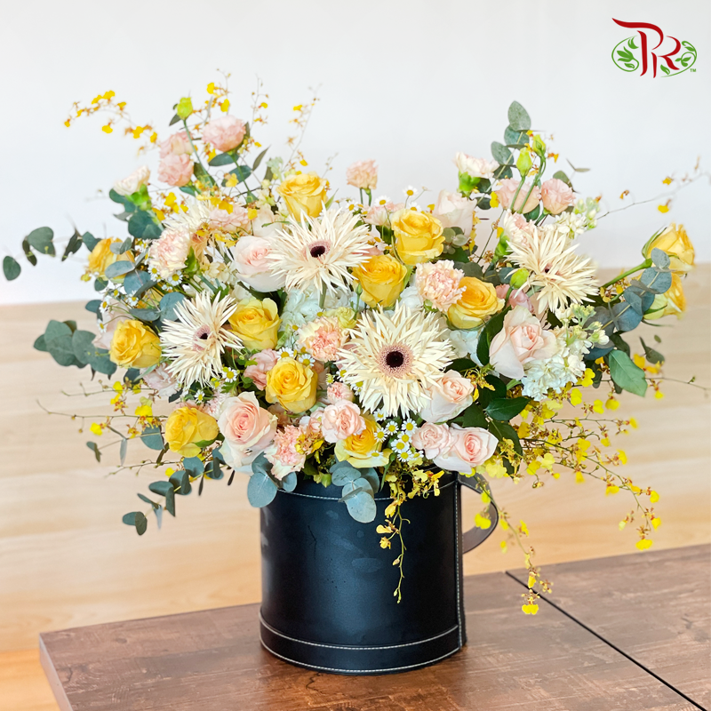 Flower Box Arrangement- Glowing Blooms (XL Size)-Pudu Ria Florist-prflorist.com.my