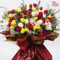 Grand Opening Stand In Yellow & Red Tone-Pudu Ria Florist-prflorist.com.my
