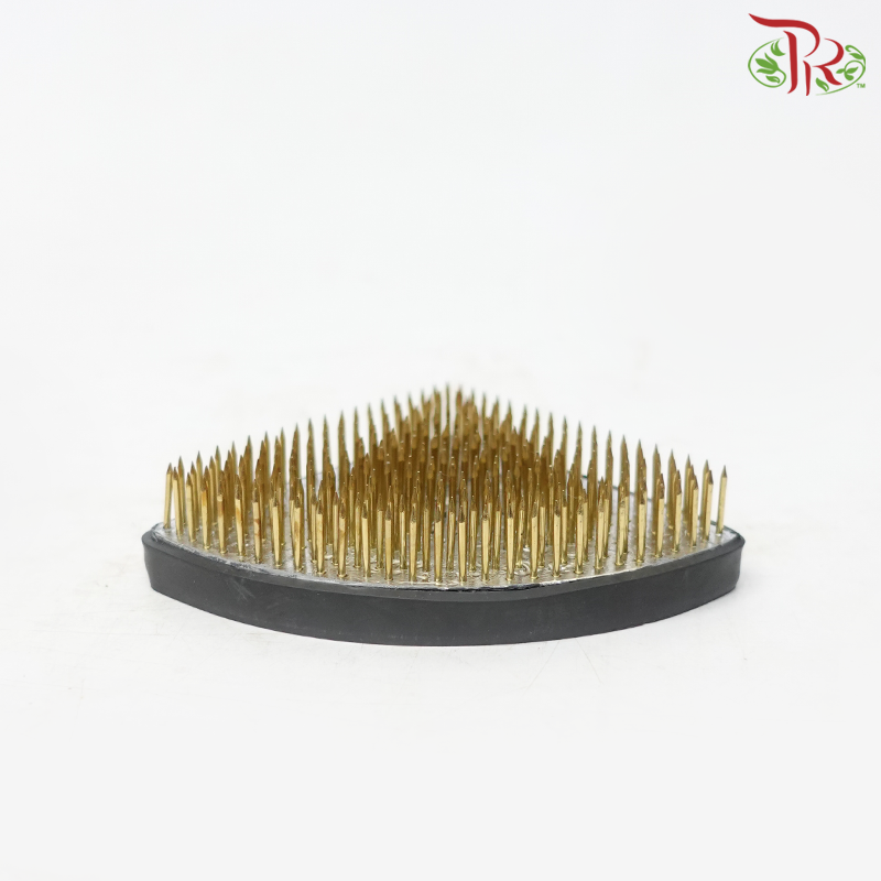 (Ikebana Kenzan Flower Frog) Jian Shan Apricot Leaf Type Stainless Steel Needle 310000033