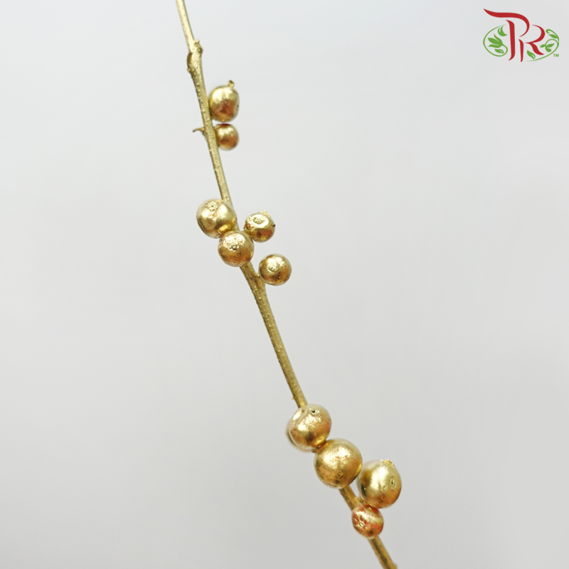 Ilex Dyed - Gold (3 Stems)-Gold-Netherland-prflorist.com.my