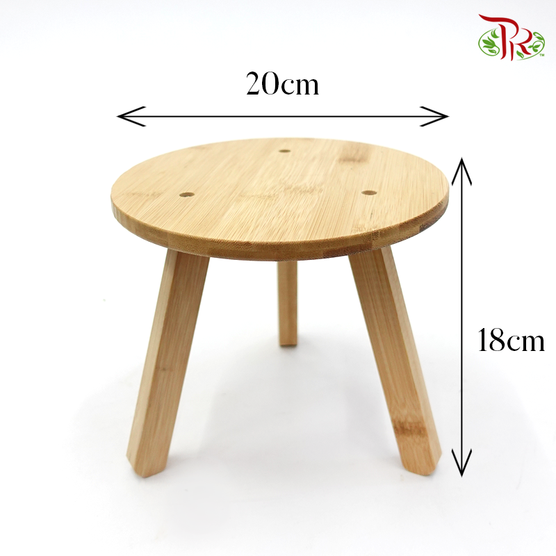 Indoor Shelf- Plant Wooden Stand (7cm / 18cm)-18cm Length-Pudu Ria Florist-prflorist.com.my