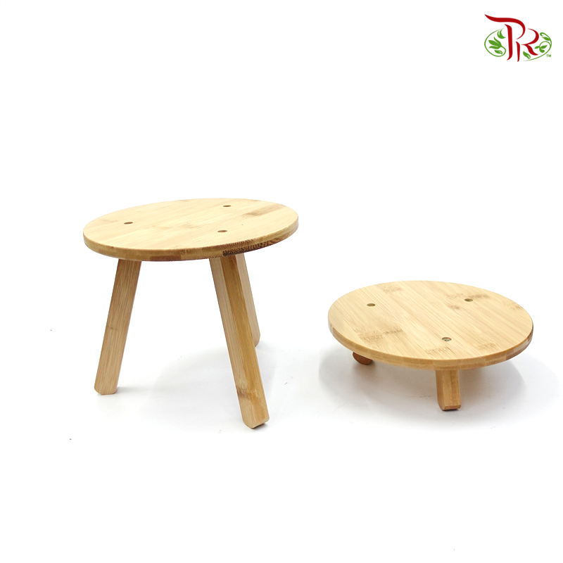 Indoor Shelf- Plant Wooden Stand (7cm / 18cm)-Pudu Ria Florist-prflorist.com.my