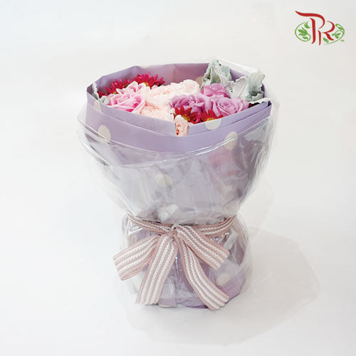 Mixed Imported Flower - (Sweet Pastel Light Purple) - Pudu Ria Florist